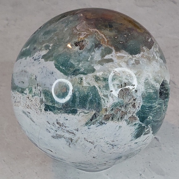 Ocean Jasper Sphere | Joy • Renewal • Emotional Harmony - Picture 9 of 9